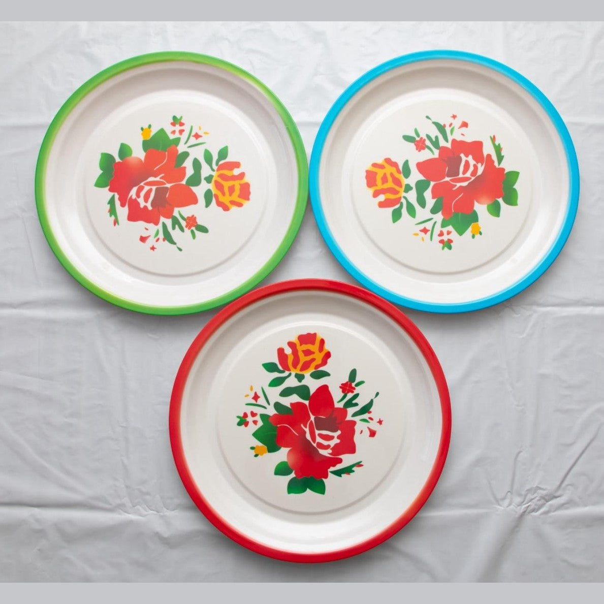 መብልዒ አንጀራ ፍዮሪ Flower Plates